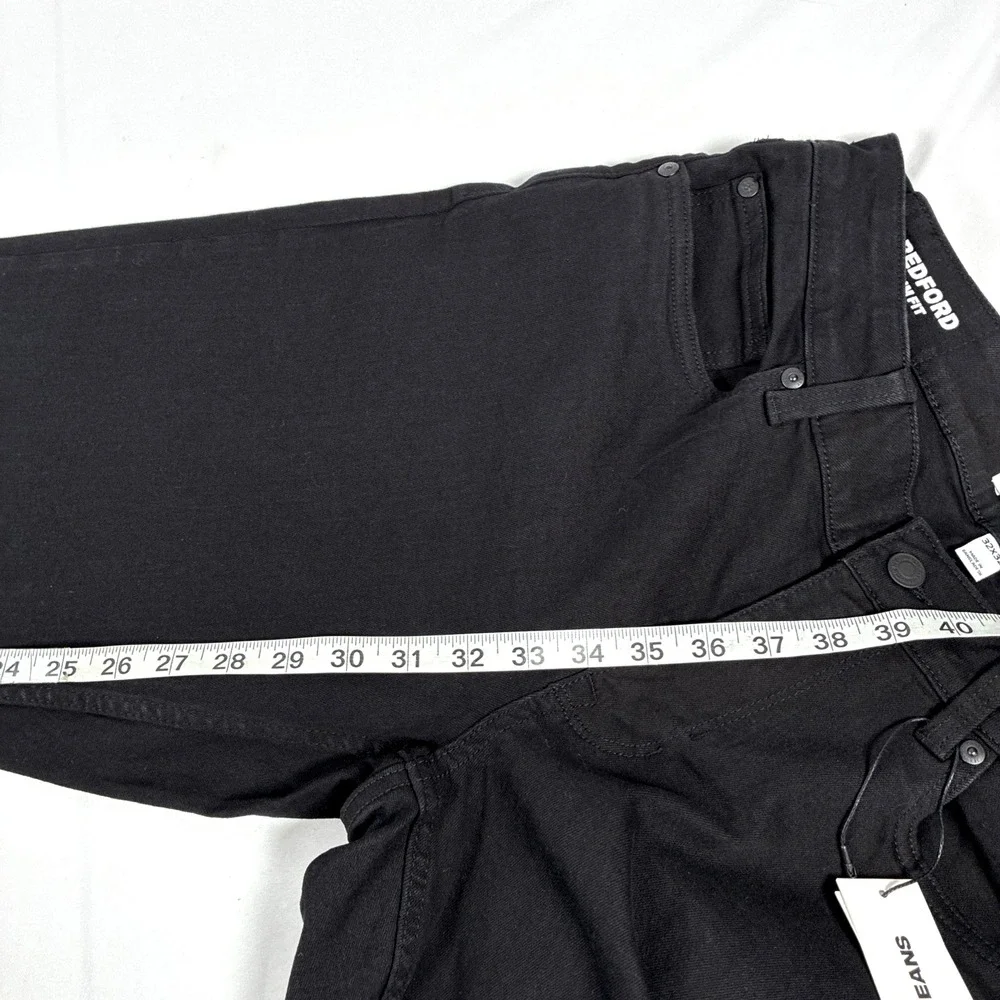 New Mens DKNY Jeans Bedford Slim Black Denim Size 32x32 NWT $79